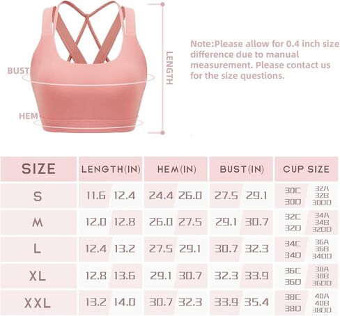 Sports Bra for Women, Sexy Crisscross Back Medium Support Padded Strappy Yoga Bra with Removable Cups in Saudi Arabia