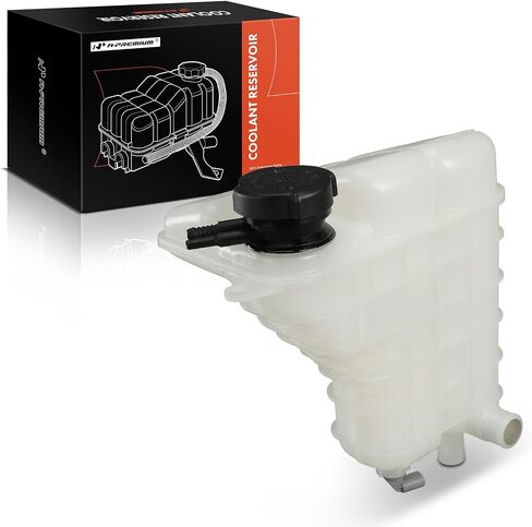 A-Premium Engine Coolant Overflow Recovery Reservoir Tank [with Cap & Sensor] Compatible with BMW E39 Series M5, E52 Series Z8, 2000 2001 2002 2003 - Front Side in Saudi Arabia
