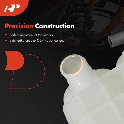 A-Premium Engine Coolant Overflow Recovery Reservoir Tank [with Cap & Sensor] Compatible with BMW E39 Series M5, E52 Series Z8, 2000 2001 2002 2003 - Front Side in Saudi Arabia