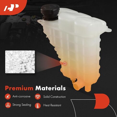 A-Premium Engine Coolant Overflow Recovery Reservoir Tank [with Cap & Sensor] Compatible with BMW E39 Series M5, E52 Series Z8, 2000 2001 2002 2003 - Front Side in Saudi Arabia