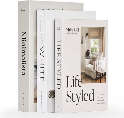 Decorative Books Set of 3, Coffee Table Fake Books for Decoration, Aesthetic Book Boxes with Storage for Home Decor in Saudi Arabia