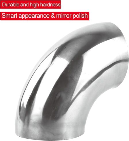 8PCS Stainless Steel Elbow 2" 90° Mandrel Bend Elbow-Thickness 16GA/.065" Wall, 304 Stainless Elbow Exhaust Tubing for Car Modified Exhaust Elbow Pipe, Stair Handrail (2 Inch) in Saudi Arabia