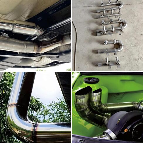 8PCS Stainless Steel Elbow 2" 90° Mandrel Bend Elbow-Thickness 16GA/.065" Wall, 304 Stainless Elbow Exhaust Tubing for Car Modified Exhaust Elbow Pipe, Stair Handrail (2 Inch) in Saudi Arabia