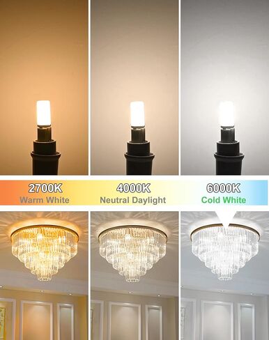 BAOMING G9 LED Bulb 3W, 40 Watt T4 G9 Halogen Equivalent, 3000K Soft Warm White, 120V No-Flicker, Non-Dimmable.Chandelier Lighting 420LM (6 Pack) in Kuwait