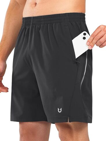 Men's 7" Running Shorts Athletic Quick Dry Basketball Workout Breathable Shorts in Saudi Arabia