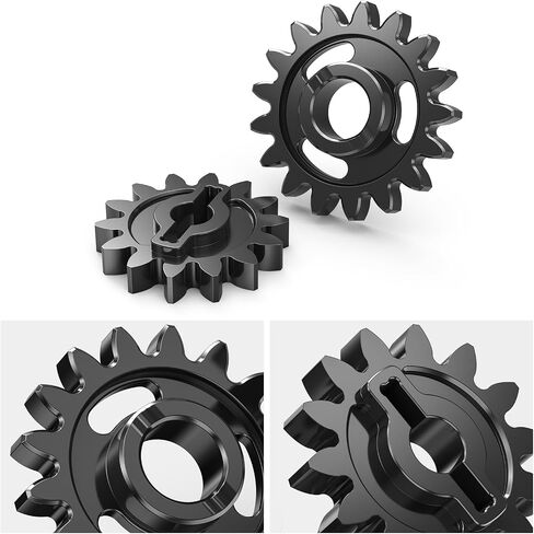 NICECNC Black Oil Pump Idler Gear Kit Compatible with KTM 250 EXC-F 250 XCF-W 2008-2016 250 SX-F 250 XC-F 2008-2015 350 EXC-F 350 XCF-W 2012-2016 See Fitment 77038006100 & 77038001100 in Saudi Arabia