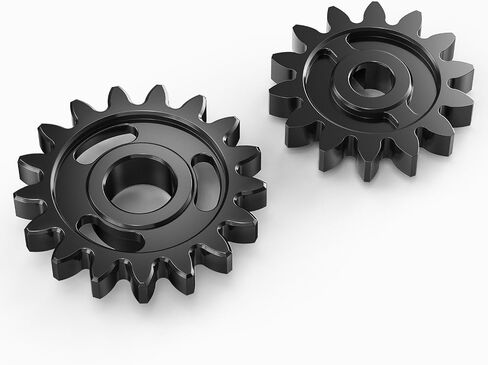 NICECNC Black Oil Pump Idler Gear Kit Compatible with KTM 250 EXC-F 250 XCF-W 2008-2016 250 SX-F 250 XC-F 2008-2015 350 EXC-F 350 XCF-W 2012-2016 See Fitment 77038006100 & 77038001100 in Saudi Arabia