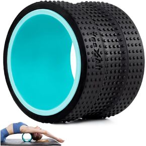 YES4ALL 500 Lbs Spinal Wheel Foam Roller, Yoga Wheel for Back Pain & Stretching, Massage Trigger Points for Back, Hip, Neck