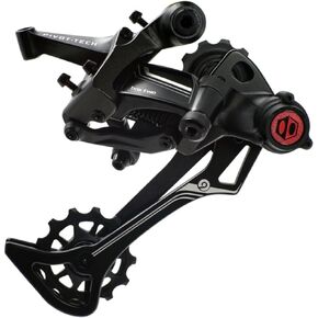 Box Two Prime 9 X-Wide Rear Derailleur Bicycles MTB Hanger Non-Direct Mount for Mountain Bike, Cycling Finished Gloss Hard Onyx Sealed Bushings Pulleys | Black