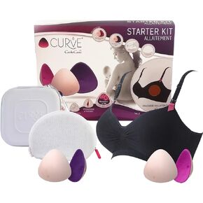 Breastfeeding Essentials for Nursing Moms: Bamboo Viscose Maternity and Nursing Bra, 2 Day Nursing Pads, 2 Night Nursing Pads