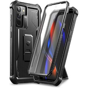 Dexnor for Samsung Galaxy S21+ Plus Case, [Built in Screen Protector and Kickstand] Heavy Military Grade Protection Shockproof Protective Cover for Samsung Galaxy S21 Plus 5G, 6.7 inch, Army Green