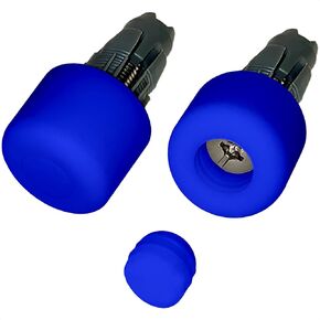 BUMPY Rubbery Bicycle Handlebar End Plugs, Innovative Design, Bumpers Made of Durable Colorful Silicone, Expands to Lock in Place, Adds Safety & Style, One Pair