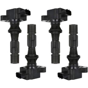 UF540 Ignition Coil Set of 4pcs Fits for 2006-2013 Mazda 3 Mazda 6 2007-2012 Mazda CX-7 2006-2015 Mazda MX-5 Miata C1683 L3G218100A