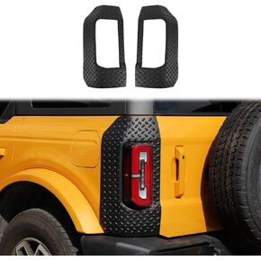 for Bronco Body Armor Outer Cowl Front Corner Guards Protector for Ford Bronco 2021 2022 2023 2/4 Doors, Anti-Scratch Truck Edge Guards Cover Exterior Accessories 2pcs Black (Not for Sport)