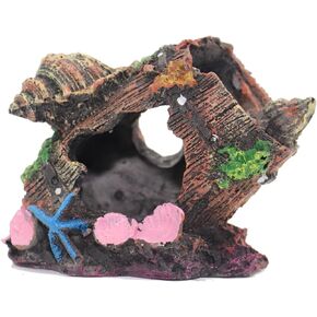 Fish Tank Decorations for Aquarium, Fish Tank Hiding Decor Small Fish Tank Decor for Betta Resin Fish Accessories