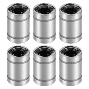 uxcell 8pcs LM5UU Linear Ball Bearings, 5mm Bore 10mm OD 15mm Long Linear Bearing for CNC, 3D Printer