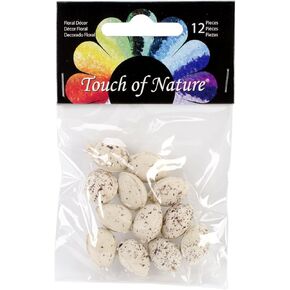 Plastic Bird Eggs .5" 12/Pkg-Beige W/Brown Speckles in Saudi Arabia