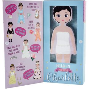Floss & Rock Magnetic Dress Up Wooden Doll - Charlotte