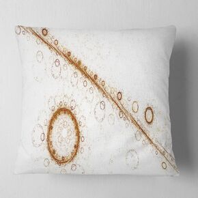 DesignQ CU7746 Pillow Cushion, 12x20, Brown