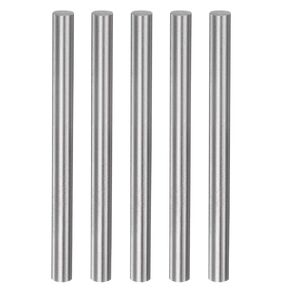 5pcs Round Rods 6.3mm x 100mm High Speed Steel (HSS) Lathe Bar Stock DIY Craft Tools for Turning Facing Drilling Threading