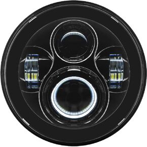 Hogworkz® 7 Inch LED Headlight - Daymaker Replacement Compatible with Harley Davidson Street Glide Road King Electra Glide Ultra Softail - Black