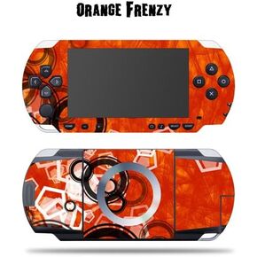 Mightyskins Protective Vinyl Skin Decal Cover Sticker Compatible with Sony PSP - Orange Frenzy