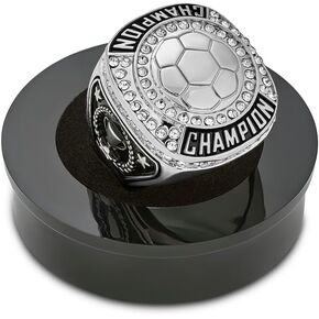 Express Medals 1 to 12 Packs of Soccer Champion Trophy Rings - S
