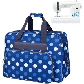 YEQIN Sewing Machine Tote Bag, Universal Portable Sewing Machine Carrying Case Compatible with Most Standard Singer, Brother, Janome Sewing Machine and Accessories (Purple)