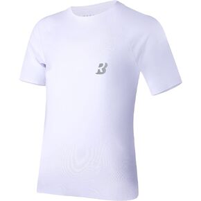 Roadbox Boys Youth Compression Shirt - Short Sleeve Undershirt for Kids Quick Dry Athletic Baseball T-Shirt Base Layer
