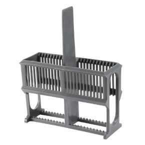 uxcell Microscope Slides Rack 24 Positions Polypropylene Staining Rack Gray for Research Experiments