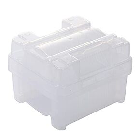 4" or 100mm Wafer Sample Box Wafer Cassette for Silicon 25 Slots, Sapphire, SiC Substrate Storage (Pack of 2 pcs)