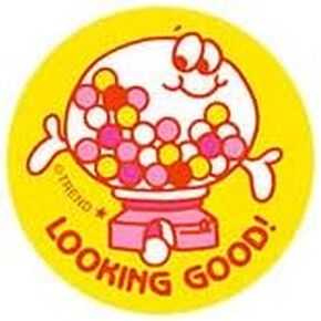 Looking Good!/Gumballs Scent Retro Stinky Stickers by TREND; 24/Pack - Authentic 1980s Designs!