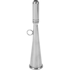 Handheld Air Horn, 304 Stainless Steel Removable Mouthpiece Fog Horn, Lightweight Handheld Foghorn with Sturdy Structure Boat Accessory for Emergency Back Up Marines Boats Yachts