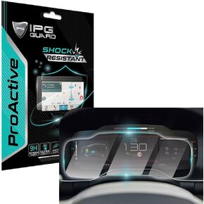 IPG ProActive for Citroen 2019-2023 C5 Aircross 12.3 inch Dashboard Display 9H Hardness Screen Protector Smooth Glass Touch Anti Scratch Nano Tech for C5