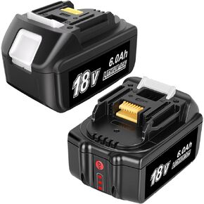 JYJZPB 2 Packs Replacement Battery for Makita 18V Tools Work with Makita18 Volt Battery BL1860B BL1820B BL1830B BL1840B BL1850B LXT-400 Cordless Power Tools