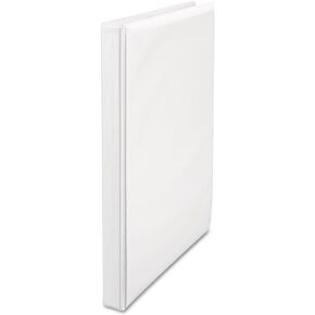Universal Round Ring Economy Vinyl View Binder, 1/2-Inch Capacity, White (UNV20952PP)