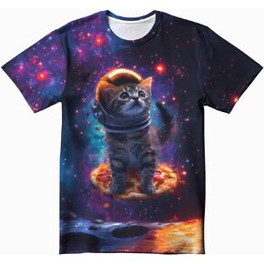 3D Graphic Boys Girls T Shirts, Crewneck Short Sleeve Tees for Teens
