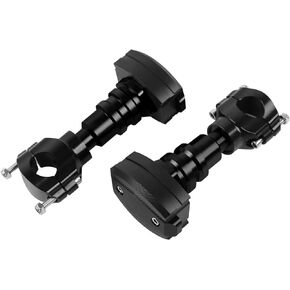 Frame Sliders Universal Crash Pad CNC Aluminum Motorcycle Engine Guard Fairing Falling Protection(Black)