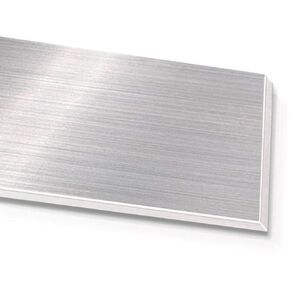 304 Stainless Steel Flat Bar, 16 Gauge(1.5mm) × 1" × 10", 1Pcs, Brushed Finsh Steel Sheet, One-sided Film Steel Plate for Industry Machinery DIY Engineering Home Decoration
