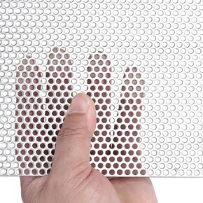 Perforated Sheet Stainless Steel Perforated Metal Sheet 11.8" x 11.8" Stainless Steel Preforated Sheet, 0.12" Hole