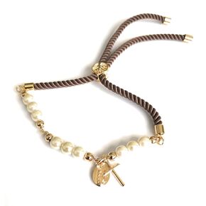Mini Rosary Bracelet for Women Our Lady of Guadalupe Cross Pendant