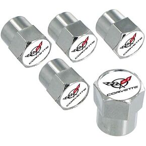 License Frame Inc. Chevrolet Chevy Corvette C5 Chrome Valve Cap Covers