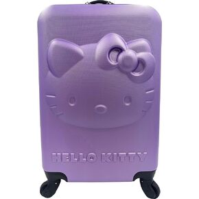 Fast Forward Kids Licensed Hard-Side 21" Spinner Luggage Lightweight Carry-On Suitcase (Hello Kitty)