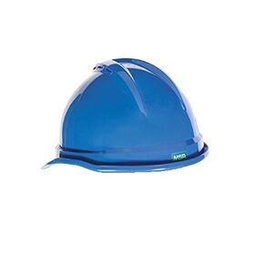 MSA 10034023 V-Gard 500 Cap Style Safety Hard Hat with Fas-Trac III Ratchet Suspension | Polyethylene Shell, Superior Impact Protection, Self Adjusting Crown Straps - Standard Size in Green