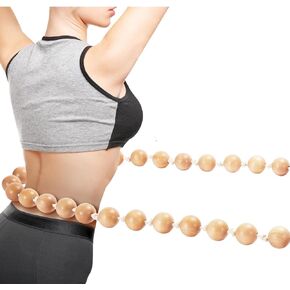 طوق هولا المرجح للياقة البدنية للنساء، طوق خشبي مطرز بالخرز لليوجا/البيلاتس، مصنوع يدويًا، 3.5 رطل in Kuwait