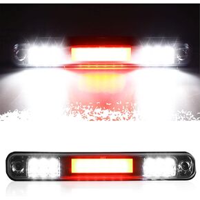 3rd Third Brake Cargo Light for 88-99 Chevy | GMC C1500 C2500 K1500 K2500 Silverado Blazer LED High Mount Stop light (Clear Lens)
