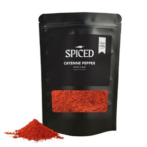 SPICED Cayenne Powder, 12 Oz of Cayenne Pepper Powder in Closable Bag, Great for Roasting, Grilling, Spice Rubs, Meat Dishes and Sauce in Saudi Arabia