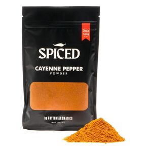 SPICED Cayenne Powder, 12 Oz of Cayenne Pepper Powder in Closable Bag, Great for Roasting, Grilling, Spice Rubs, Meat Dishes and Sauce