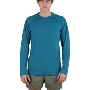 NIXY Men's Long Sleeve Shirt Rash Guard - UPF50+ Sun Protection, Quick Dry, Super Light and Soft
