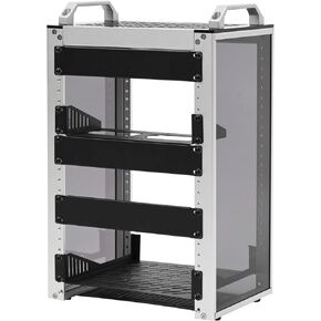 GeeekPi 8U Server Rack for Network, Servers, Audio, and Video Equipment, DeskPi RackMate T1 Rackmount, Black